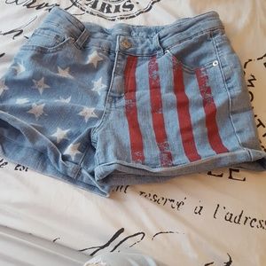 WORN ONCE 4th of July shorts